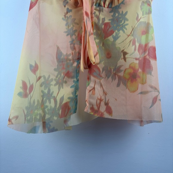 Urban Outfitters UO Angelic Longline Flyaway Sheer Floral Cami Tank Flowy Small* - Picture 11 of 11